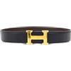 Hermès Pre-Owned - Cintura Constance 70 reversibile 1998 - Donna - pelle di vitello - Taglia unica - Nero