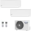 Panasonic Dual Split 5000+5000 Btu CU-2Z41TBE CS-MTZ16ZKE CS-MTZ16ZKE Condizionatore TZ Compatta Bianco Inverter WiFi R-32