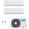 Hisense Dual Split 9000+12000 3AMW62U4RJC KE25MR01G KE35XR01G Condizionatore Energy Ultra WiFi R-32