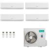 Hisense Quadri Split 7+7+7+24 5AMW125U4RTA KE20MR01G KE20MR01G KE20MR01G KE70KT01G Condizionatore Energy Ultra R-32 WiFi