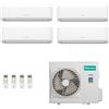 Hisense Quadri Split 7+7+7+24 5AMW125U4RTA CF20YR04G CF20YR04G CF20YR04G CF70BT04G Condizionatore Hi Comfort R-32 WiFi