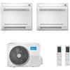 Midea Dual Split 12+12 Btu Pavimento Console M3OG-21HFN8-Q MFA2U-12HRFNX(GA) MFA2U-12HRFNX(GA) Condizionatore R-32