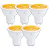 ANTELA GU10 LED Lampada 3000K Luce Bianca Calda, 2.5W 450LM, Uguale a 60W Lampade Alogene, Livello di Efficienza Energetica A, non Dimmerabile, 5 Pezzi