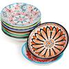 BELLE VOUS Set di Ciotoline per Salse in Porcellana (Confezione da 8) - 10 cm, 70 ml - Mini Porta Salse di Soia, Condimenti, Ciotoline per Aperitivo, Snack e Condimenti