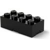 Room Copenhagen Lego Classic Contenitore Portavivande a Bottoncini, PiccoloContenitore o Portamatite, Nero