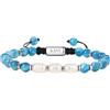 GAVU Bracciale Uomo Pietre Naturali, Bracciale Apatite ed Ematite Regolabile