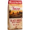 Purizon 12 kg + 2,4 kg - Purizon Adult Overfill Crocchette senza cereali per cani - Black-Angus con Tacchino