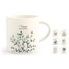 H&h Set H&H new Botanic 6 Tazze Te' New Bone China Cc220