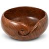 Ajuny Filato Ciotola con In Legno Filato Filo Guida Fori Fatto a Mano Elegante Design Filato Palla Supporto per Uncinetto e Lavoro a Maglia Ciotola Artigianato Archiviazione Regalo (6x3 Pollici)