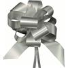Brizzolari 30 COCCARDE AUTOMONTANTI AUTOTIRANTI 3,0 CM DIAMETRO 10 CM MATRIMONIO AUTO CASA NOZZE NOZZE ANNIVERSARIO FIOCCO(ARGENTO)