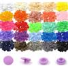 TOAOB THE ONE AND ONLY BABY TOAOB 500 Set Bottoni a Pressione Automatici Colorati in Plastica T5 12mm per Cucito Creativo Fai da Te Scrapbooking