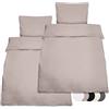 Beautissu Set di 2 Copripiumino 135x220 Julie - Federa Cuscino 80x80 - Biancheria da Letto Singolo, in 100% Cotone, Dotato di Cerniera - Talpa