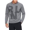 Under Armour Run Performance Fleece Crew Felpa, Uomo, Grigio, MD