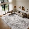 Cinknots Area Rugs Tappeto soffice Soggiorno moderno Camera da letto Baby Nursery Dormitorio Morbido Tappeto antiscivolo Grande (Grigio Bianco, 160x200cm)