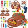 DAOUZL Giocattoli Montessori, Montessori Scatola Giocattolo con Trapano, Scatola Magica dei Giocattoli Montessori, Magic Montessori Play Toolbo Cassetta Giocattolo per Bambini 3 4 5 Anni (A)