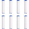 VEGCOO Filtro soffione doccia, 8 pz filtro doccia in cotone PP da doccetta anticalcare rimovibile per doccetta (80 mm)