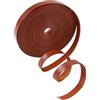 GORGECRAFT 5m*8mm*1mm Cavo di Cuoio Piatto Genuino Striscia di Cuoio Cinturino In Pelle di Vacchetta Stringa Intrecciata Corda di Filo per Braccialetti Collana Creazione, Marrone Noce di Cocco