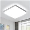 Comely Lampada da Soffitto LED Moderna, 36W Plafoniere da Soffitto LED Ultra Magro Quadrata, Lampadario LED Soffitto per Soggiorno Cucina Ufficio Camera da Letto Corridoio, Luce Bianca Fredda 6500K