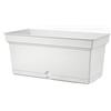 Teraplast Aqua Dimensioni 99,0cm x 47,0cm x 43,5cm - Fioriera Da Esterno In Plastica Opaca, Colore Bianco, 100% Riciclabile Con Riserva D'Acqua. Vaso Rettangolare Da Esterno.