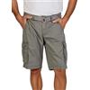 Timezone MaguireTZ - Pantaloncini cargo da uomo con cintura, vestibilità normale, pantaloni corti, pantaloncini cargo estivi, 100% cotone, beige, grigio, verde, blu, 29, 30, 31, 32, 33, 34, 36, 38,