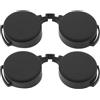 VGOL 2 Pezzi 41-42mm Copertura Oculare In Gomma Binoculare Protezione Antipioggia Copertura Protettiva Copriobiettivo Oculare Accessori Per Lenti Per Binocolo 8x42mm 10x42mm 12x42mm Nero
