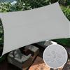 SHACOS Vela Parasole 2x3m, Impermeabile Vela Ombreggiante Tenda parasole per Esterno, Rettangolare, Permeabile Protezione UV 95%, Tenda da Sole Parasole per Terrazza Esterno Giardino Cortile, Grigio