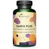 Vegavero Taurina 1000 mg | Integratori Sport Pre e Post Workout | con L-Teanina, Curcuma e Vitamina B3 | Capsule ad Alto Dosaggio | No OGM | Vegan | Vegavero®