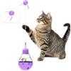 Osinaga Giocattolo Interattivo per Gatti, Bastone per Gattini, Giocattolo per La Perdita di Peso, Palla Divertente per Gattini, Dispenser di Cibo Lento Con Dispenser di Cibo (Purple)
