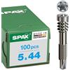 Spax - Vite patio in alluminio, 5,0 x 44 mm, T-STAR plus, 100 pezzi, 0557000500443