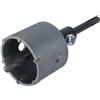 wolfcraft Sega a tazza con placchette in metallo duro con mandrino SDS-Plus I 5483000 I Per impianti elettrici e sanitari i calcestruzzo, muratura e pietra; profondità di taglio 46 mm