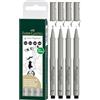 Faber-Castell 167004 Penne Inchiostro Pigmentato