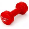 Diamond Fitness Manubrio in Vinile Rosso da 3 kg