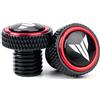 ZESIDIMO M10 * 1.25 Foro Specchio Tappi Viti Bulloni Accessori Moto di CNC Per Yamaha MT 07 09 10 MT07 MT09 SP MT10 FZ09 FZ07 (rosso)