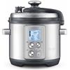 Sage The Fast Slow Go Pro, Acciaio Inox Spazzolato | Cottura Adattiva a Pressione e Lenta, 11 Impostazioni, LCD, Coperchio Triplo Sicurezza; Rilascio Vapore a Mani Libere