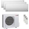 Mitsubishi Electric Condizionatore Mitsubishi Electric Serie BT trial split 9000+12000+12000 BTU R32 Inverter A++ WiFi unità esterna 5.4 kW codice prodotto MXZ-3F54VF3-E2/MSZ-BT25VGK-E3_1/MSZ-BT35VGK-E3_2