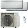 Daikin Condizionatore Daikin Stylish Silver dual split 7000+15000 BTU inverter A+++ wifi unità esterna 5 kW codice prodotto 2MXM50A/FTXA20CS_1/FTXA42CS_1