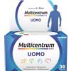 Multicentrum Uomo Integratore Alimentare Multivitaminico Completo, con Vitamine D, B6, C, Contro Stanchezza e Affaticamento, Per Uomini, 30 Compresse