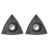 FEIN Set Platorelli di lucidatura in feltro, Confezione da 2 pezzi, Attacco Starlock, Attrezzo da lavoro in plastica, Versione triangolare, Lunghezza bordo 80 mm, Fissaggio a Strap