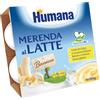 HUMANA ITALIA SpA Merenda al Latte Humana Banana 4x100g