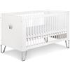 Mon Mobilier Design BLANKA - Culla evolutiva trasformabile in lettino, 140 x 70, colore: Bianco