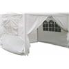 Giordanoshop Set Pareti Laterali Gazebo Professional 3x3 m in Poliestere Bianco