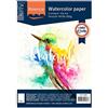 Vaessen Creative Iris Ohyama Vaessen Creative Florence Carta per Acquerello, Foglio A4, Bianco, 300 g/MG, Superficie Liscia, qualità Professionale, 10 Fogli per Pittura, Scrittura a Mano e Progetti Artistici, unità