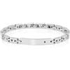 AMEN Bracciale in acciaio e diamante nero