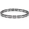 AMEN Bracciale da uomo in acciaio bicolore