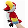 LOMTRATS Marionette a mano per uccelli per bambini,include pappagalli, pavoni, ecc. Con bocche aperte mobili, perfette per raccontare storie, insegnare, scuola materna, regali di compleanno
