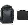 WANDRD Transit 35L Travel Backpack Black Essential Bundle