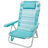 Aktive 53963 - Sedia multiposizione alluminio Beach 108x60x82 cm - blu mediterraneo