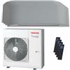 Toshiba Condizionatore Toshiba Haori quadri split 7000+7000+7000+7000 BTU inverter A++ wifi unità esterna 8 kW codice prodotto RAS-4M27G3AVG-E/RAS-M07N4KVRG-E_4