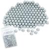 Glac Store ® 100 Pz Pallini in Acciaio Metallo da 6mm per Softair Soft Air Pistole Fucili 0,80 Grammi Calibrati e Lucidati
