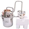 Fayelong Nuovo DIY CASA 3 Pentole Alambicco Distillatore Distillazione Temperatura Serpentina Acqua Alcol Vino Oli Essenziali Completo Kit di Birra